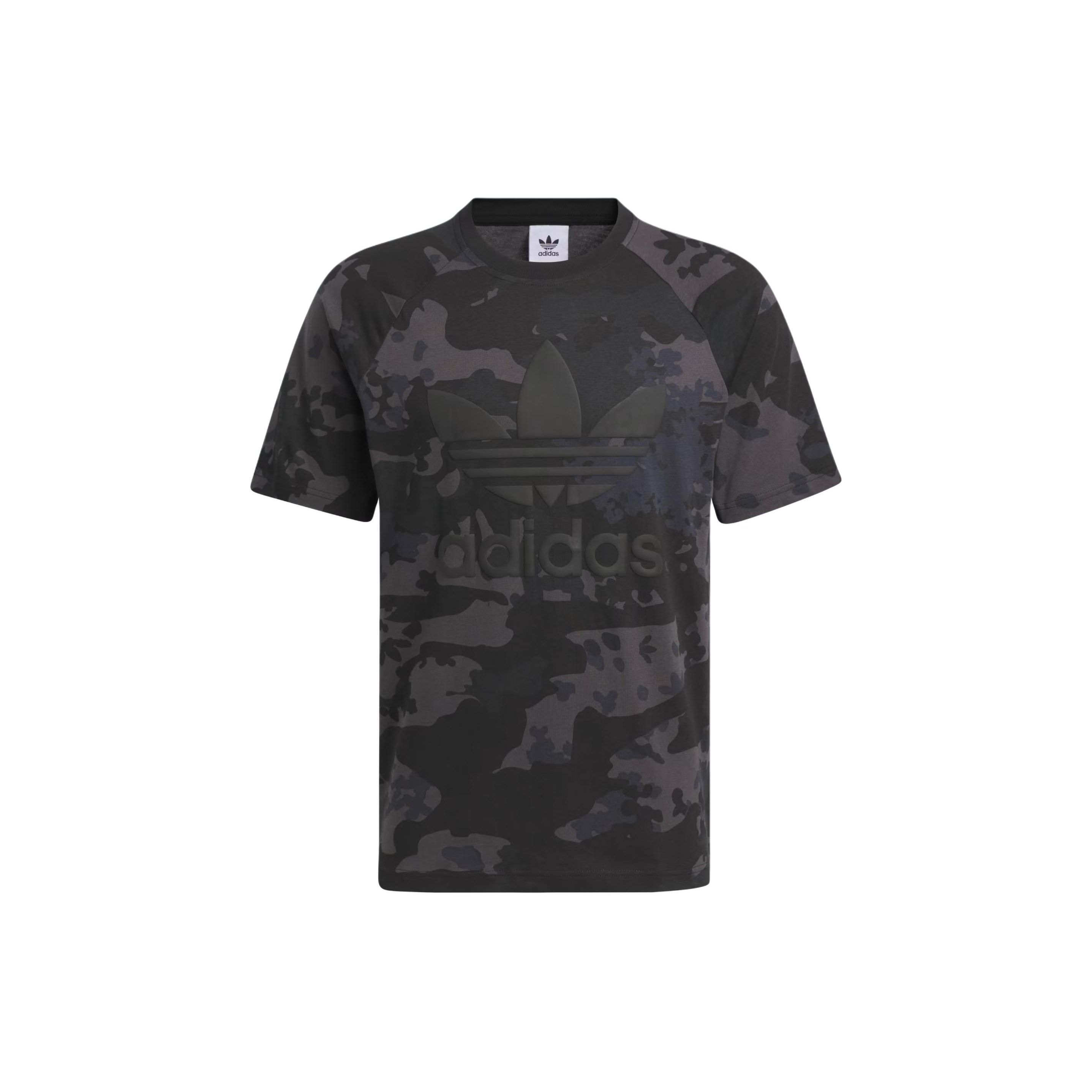 

adidas Camo Trefoil Tee Black Men Streetwear IS2892 M