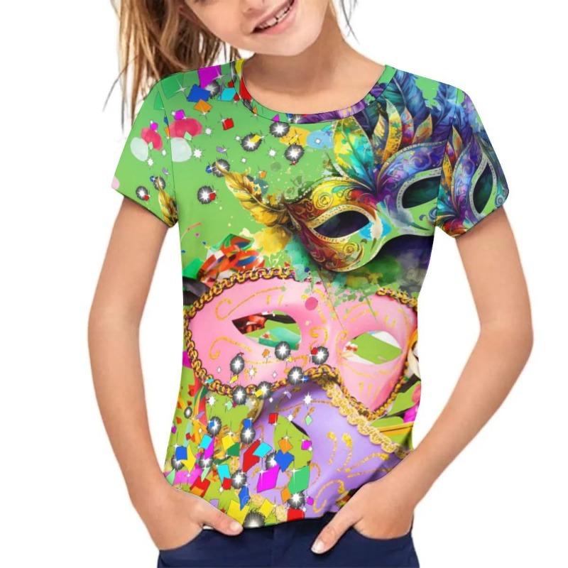 Kids T Shirt Short Sleeved T-shirt Summer Children's Printed Top Stylish Summer Outfit Shirt