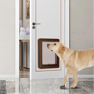 Porta para Cães Flap para Gatos Porta para Cães Suprimentos para Animais de Estimação Portão com Kit de Montagem para Interior Exterior Casa Sala de Estar Parede Janela