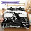 Op Maat Naam Billie Eilish Beddengoed, Dekbedset Dekbedovertrek Kussensloop Huis Verjaardagscadeau(1 dekbedovertrek + 2 kussenslopen, zonder binnenkussen) -HE33