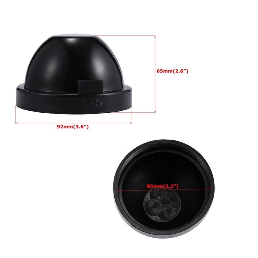 2 Pcs 85Mm Black Rubber Vehicle Off-Road Headlights Housing Seal Cap Dust Covers