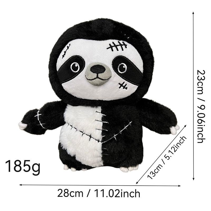 

Hot Sloth Plush Toys Dark Series Toys Halloween Party Atmosphere Decorations Funny Realistic Decorative Ornament Gift for Friend