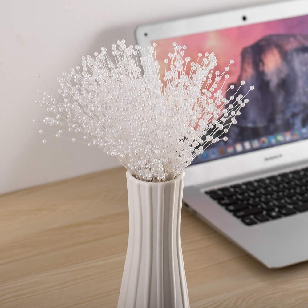 10Pcs/Bundle Bridal Wedding Pearl Bouquet Party Decoration Pearl String Bead Wreath Party Photography Prop Decor DIY Accessories