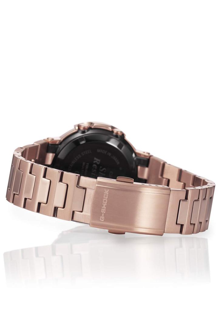 Zegarek męski Casio G-Shock AWM-500GD-4AJF w kolorze złotym, w całości metalowy, solarny, sterowany radiowo, autentyczny produkt japoński