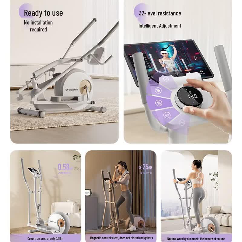 Merrock Smart Self-Generating Foldable Elliptical Trainer CN plug (adapter included)