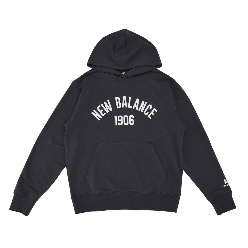 New Balance Essentials Φούτερ με Κουκούλα Varsity MT33553 ACK L Ανδρικό (Μαύρο Τοπ)