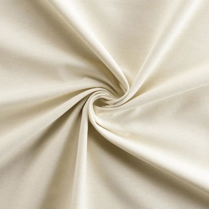 Cache sommier - DAHLICA - 140x190 cm - Ecru - 4 Côtés de 30 cm - Qualité Hôtelière