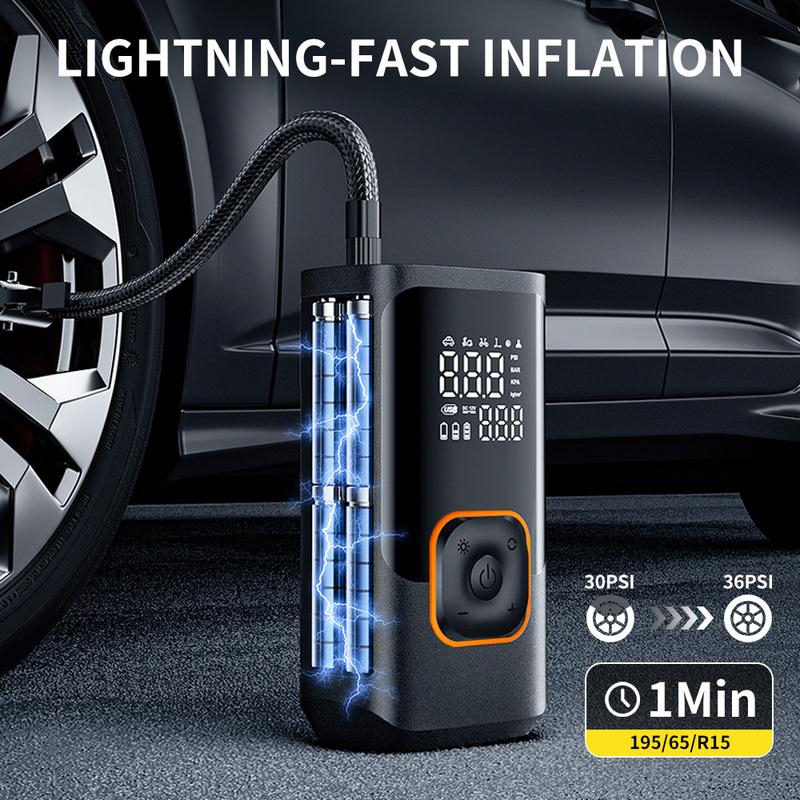 YIJU Car Portable Tire Inflator Cordless Fast Electric Air Pump Vehicle Supplies Tire Compressor For Motocycle Bicycle Inflation