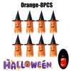 Glowing Outdoor Witch Hat LED Luminous Tree Hanging Ornament Kids Party Decor Halloween Wizard Hat Magic Prop Solution