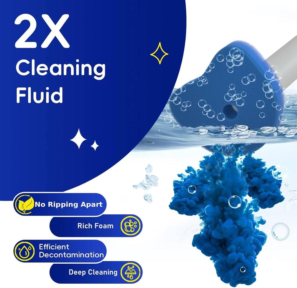 Disposable Toilet Brush Refills 48 Pcs Cleaning Scrubbers Not Compatible With Other Brands