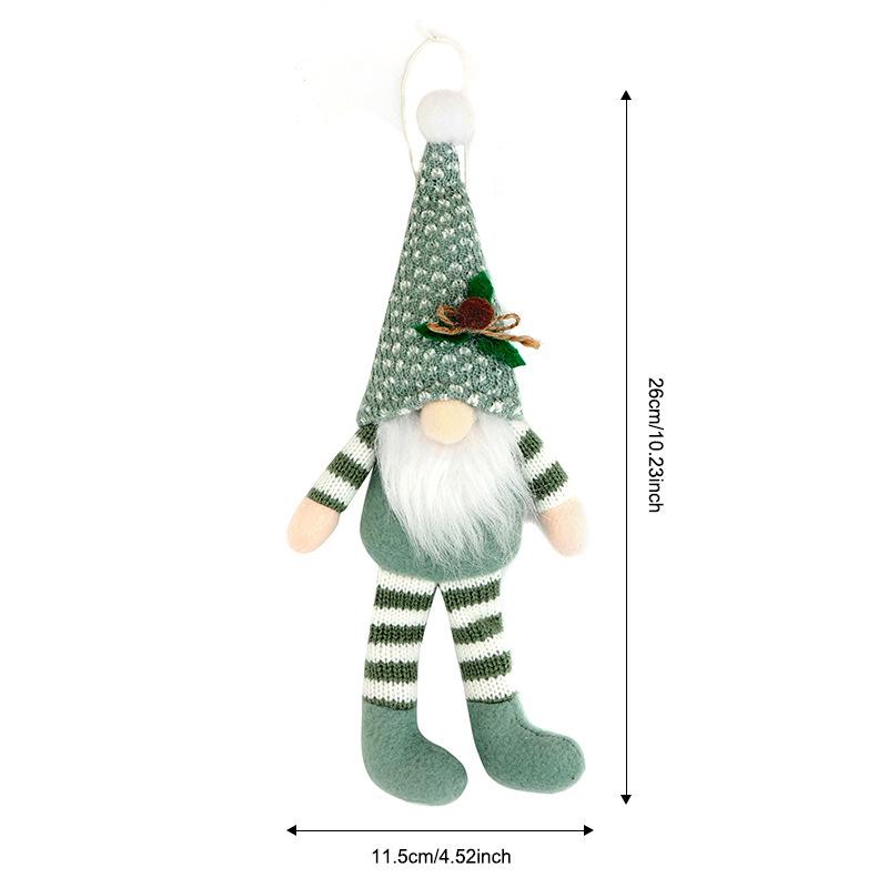1PC Christmas Decorations Dwarf Figurines Long-Legged Rudolph Christmas Gift Ornaments