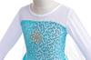 Dressy Daisy Toddler Girls' Snow Princess Dress, Light Blue, Size 120, Ages 6-7, Perfect for Halloween, Princess Cosplay, and Parties