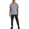 Under Armour Letter Print Training Short Sleeve T-Shirt Men Tops Gray 1381036-035