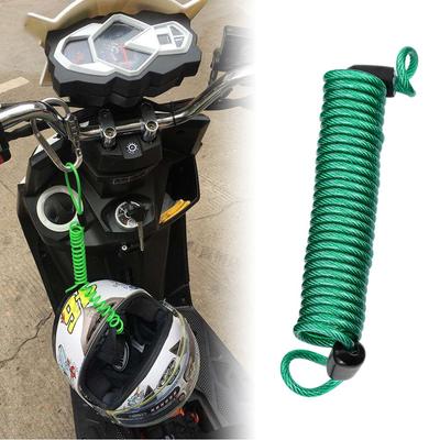 150cm Alarm Scheibenschloss Sicherheit Feder Erinnerungskabel Fahrrad Motorrad Roller