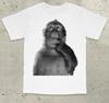 Summer Unisexs Funny Monkey Print Round Neck Tshirt Retro 100 Pure Cotton Neutral Soft Breathable Hiphop Short Sleeved Shirt