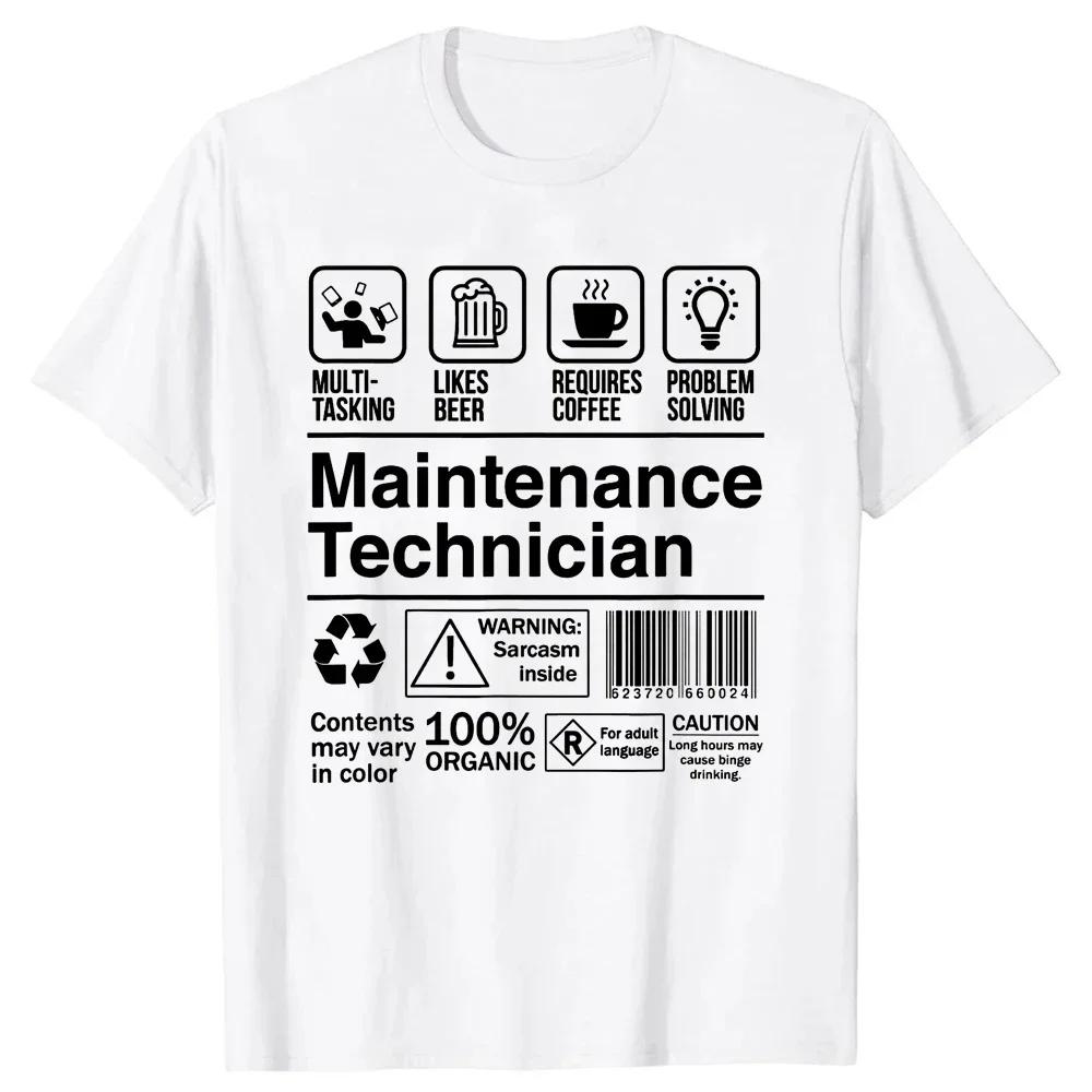 

Maintenance Worker Gifts T-Shirt Men Women Plus O-Neck Daily Casual Overd Streetwear Harajuku Unisex Tees#Color(1) S