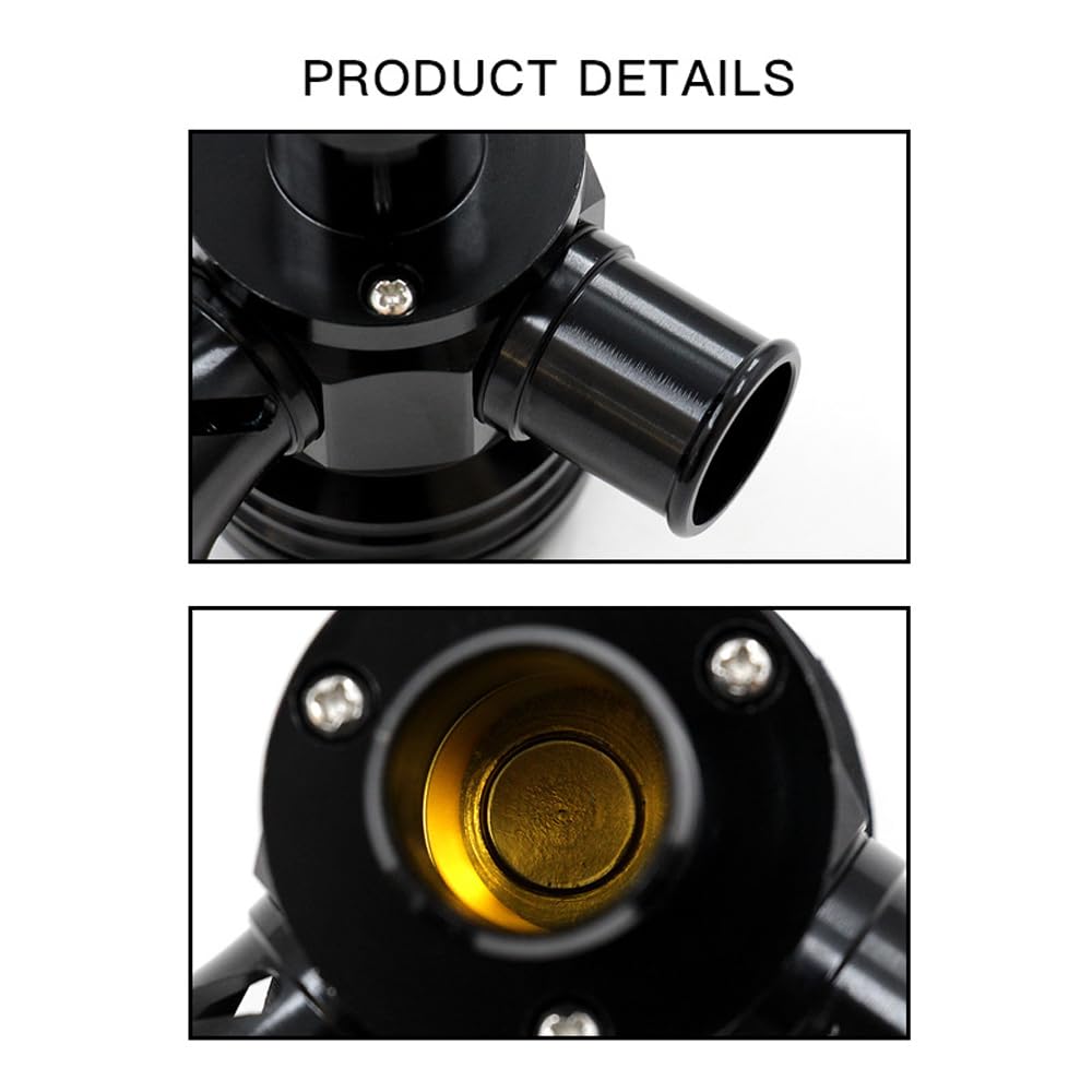 Hosioe Car Turbocharger Engine Turbine Blow Off Valve Aluminum Alloy Exhaust Pressure Relief Valve