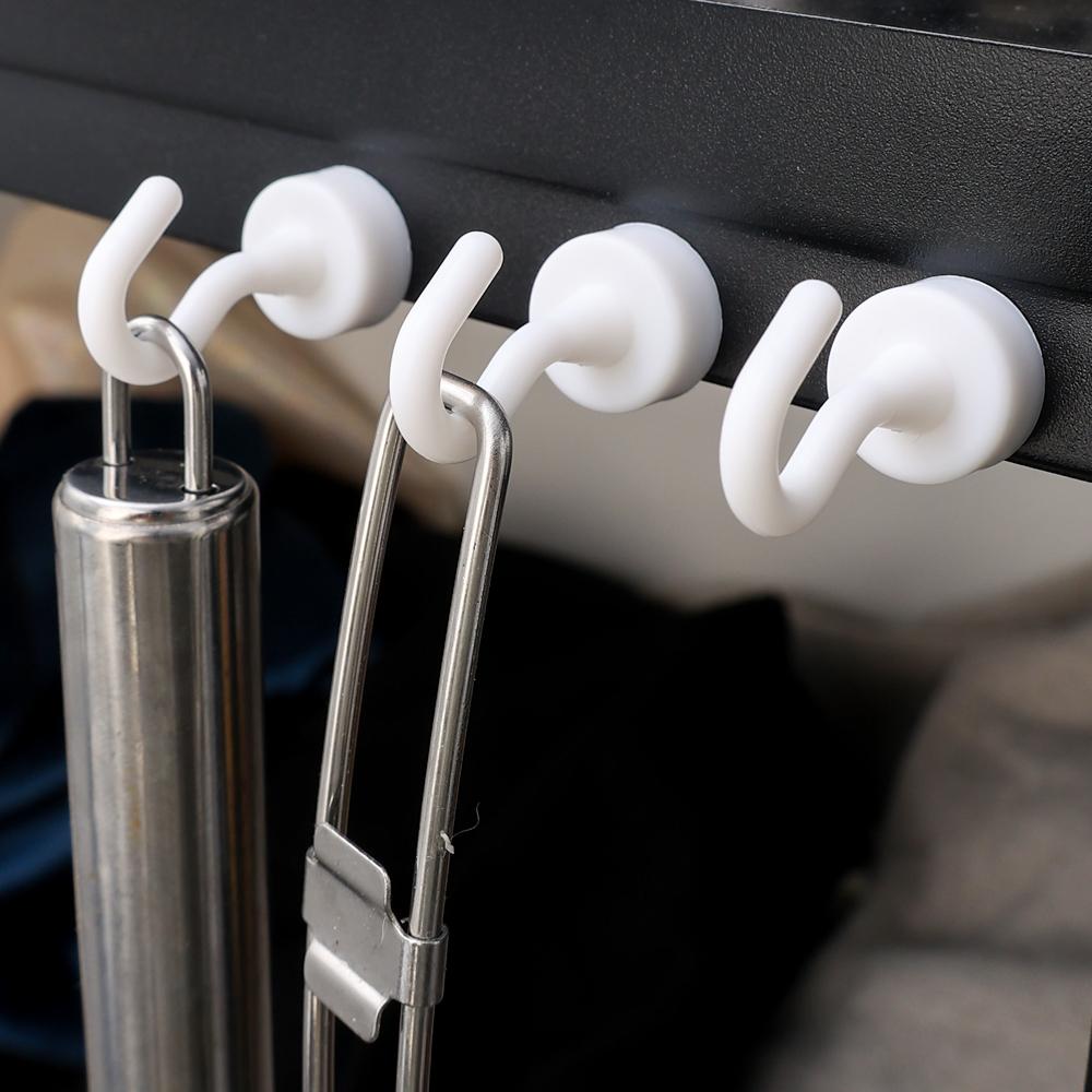1/5/10/20PCS Strong Magnetic Hooks Load Bearing Hook MultiPurpose Storage For Home Kitchen Bar Storage Key Hanging Hanger