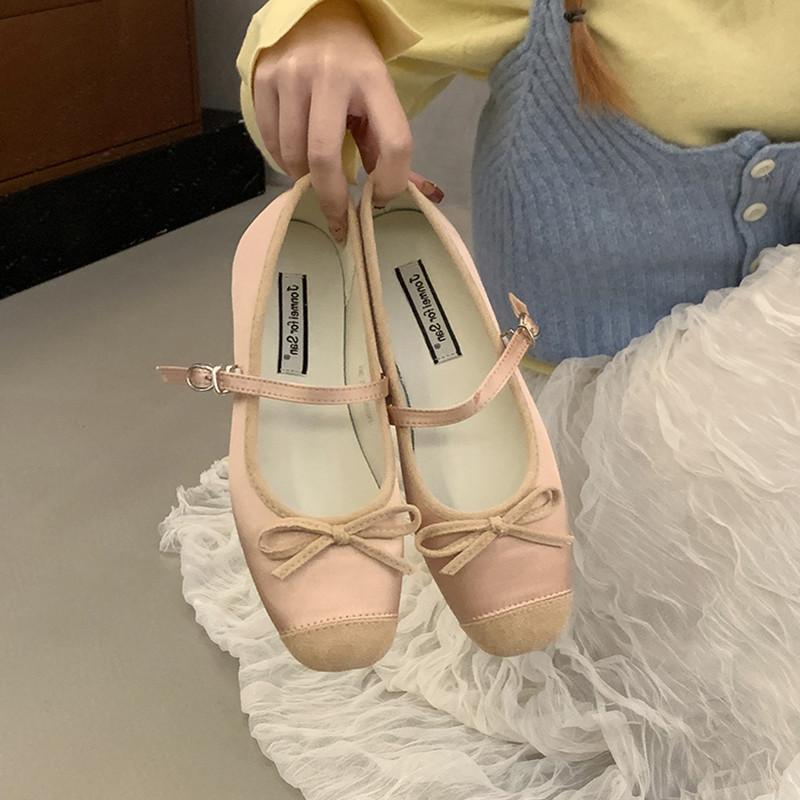 Bailamos 2025 Women Flat Shoes Square Toe Shallow Soft Ballerina Shoes Ladies Ballet Loafers Classics Mujer Casual Dress