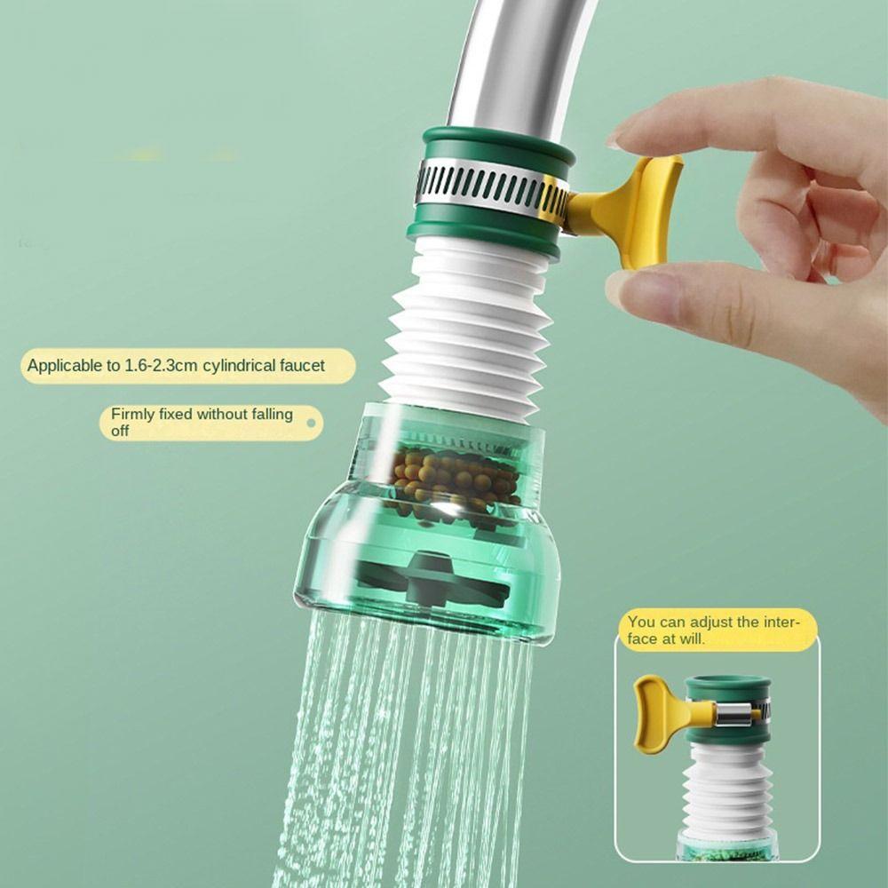 Splash-proof Faucet Filter Saving Water Tap  Purifier Foldable Water Filter Tap Head  Bathroom