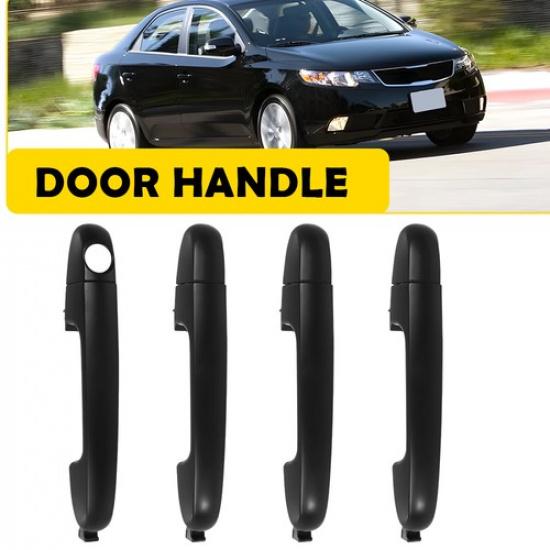 

For Kia Exterior Door Forte Out Set Handles Rear Front Black Left Right 4X
