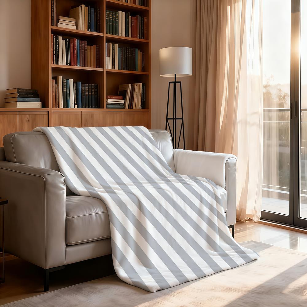 Minimally Stripes Blanket Soft Throw Blanket for Home Bedroom Bed Sofa Picnic Travel Office Rest Cover Blanket Gift