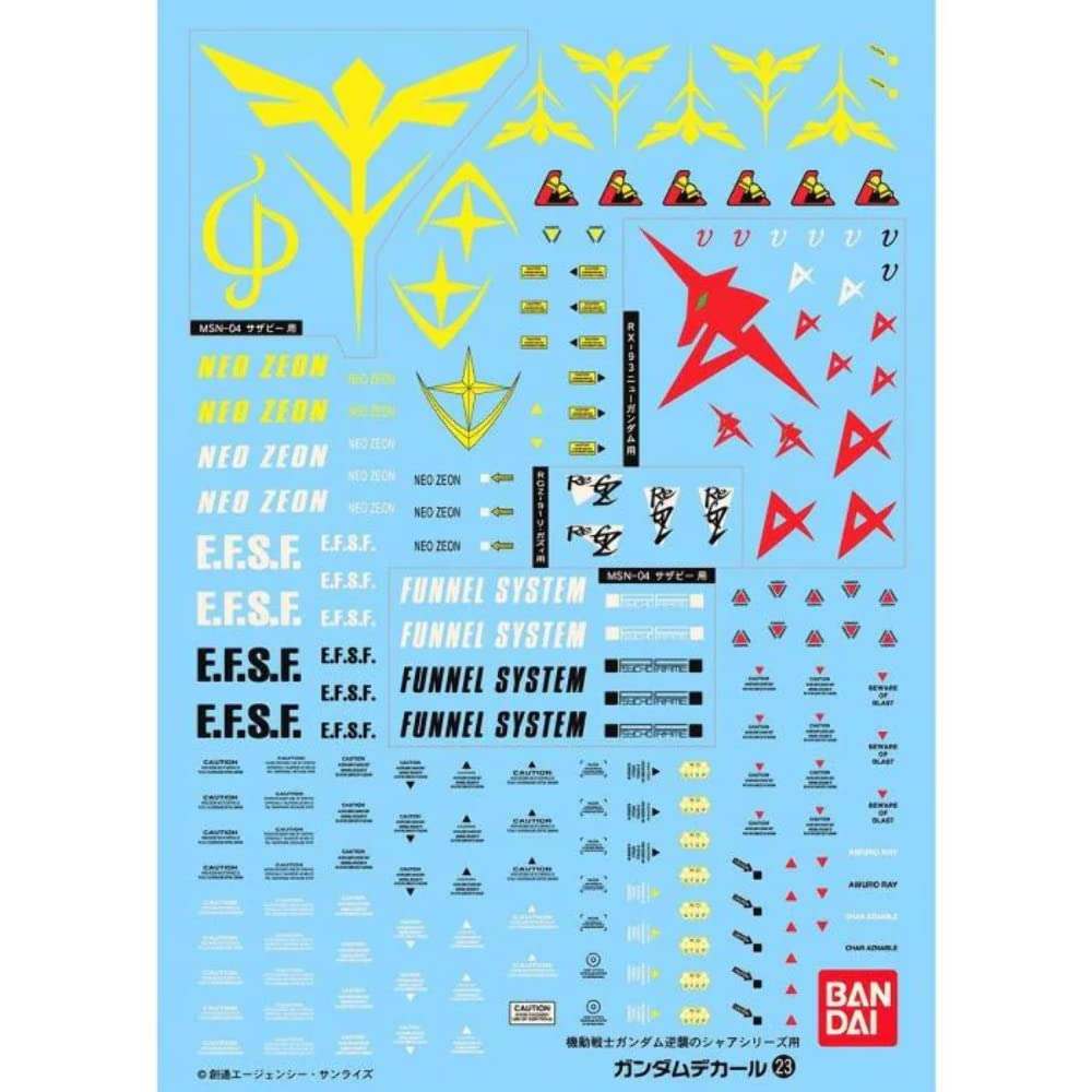 

Масштаб пулемета Gundam Decal для Counterattack series No.23 1/100 Char s