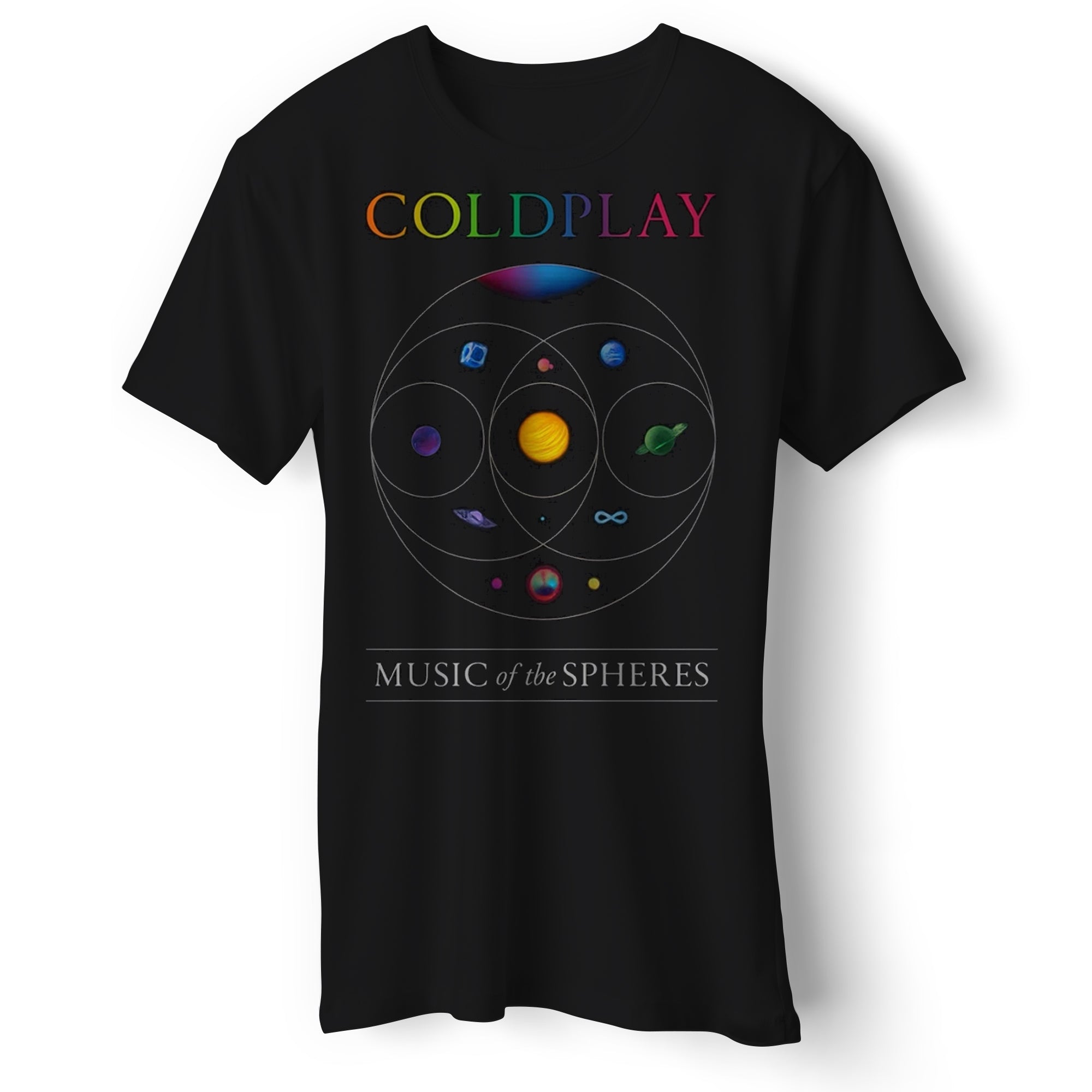 

Coldplay Music of The Spheres T Shirt Tshirt Mens Womens Unisex Tops Tees 4XL