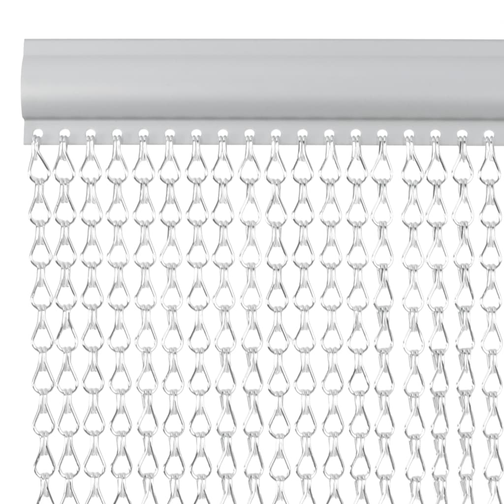 Aluminum Door Curtain with Chains 100 x 212 cm