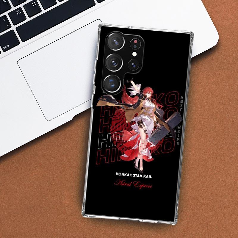 Honkai Star Rail Himeko Phone Case For Samsung Galaxy S24 S23 S22 Ultra S21 S20 Fe S10 Plus S10E S9 S8 + Shell Coque
