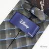[Disney] Necktie (Three Circle Silhouette Gradient Check Pattern) Necktie D50037 Gray