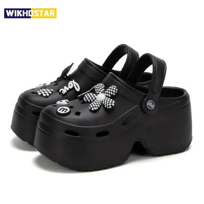 Sandali da Donna con Plateau Chunky Estivi Suola Spessa Morbida Zoccoli Fai-da-te Scarpe da Giardino Donna Punta Chiusa Antiscivolo Sandali da Spiaggia