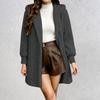 Women's Long Sleeve Hooded Jacket Loose Fit Casual Winter Coat