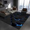 Geometric Visual Rug - Stain-Resistant, Easy-Clean, Water-Absorbing, Non-Slip Mat for Living Room & E-Sports Room.