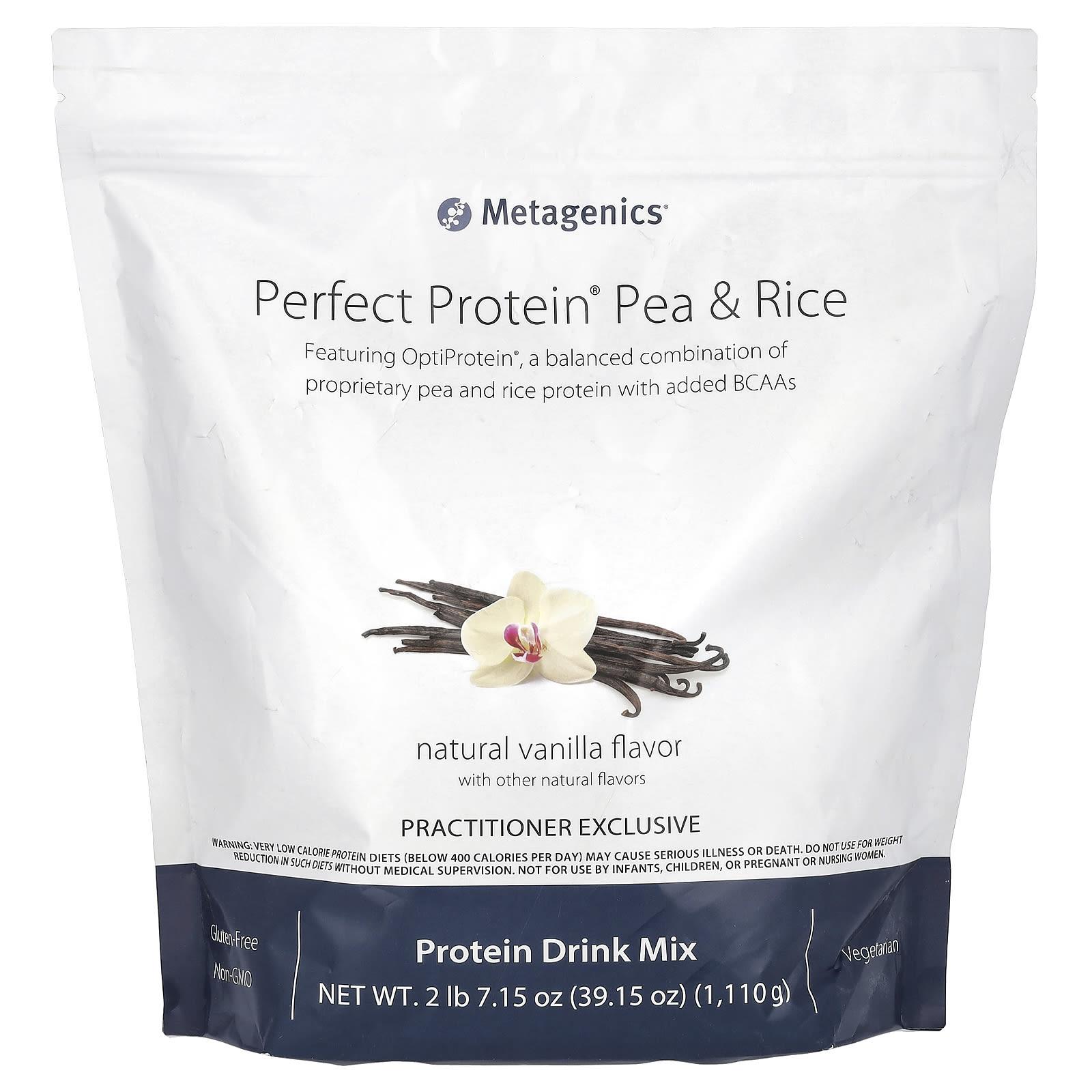 

Perfect Protein, Pea & Rice, Natural Vanilla, 1,110G (2Lb 7.15Oz)