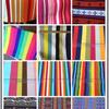 Ethnic Style Rainbow Striped Cotton Canvas Fabric for Curtains, Sofa Covers, Tablecloths