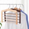 1pcs Wardrobe Storage Solid Wood Clothes Drying Rack Multi-function Solid Wood Trouser Towel Rack Home Apartment Clothes Rack