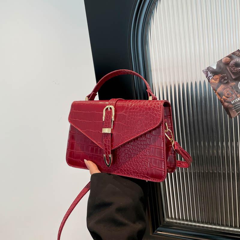 Fashion Trend Bag Women's 2025 Spring New Fashion Simple One Shoulder Crossbody Casual Portable Small Square Bag