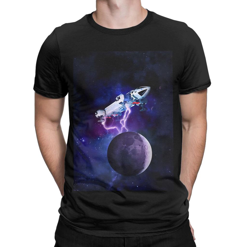 SPACE 1999 BREAKAWAY EAGLE SERIES 1 OVER THE MOON NO LOGO Funny 100% Cotton T-Shirt Space 1999