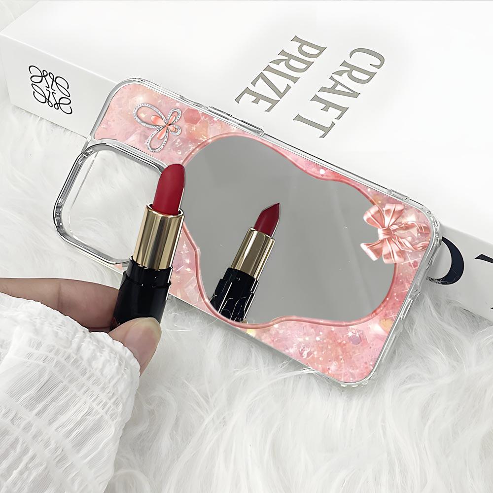Shellfish cherry for apple 17 mobile phone case iphone16 flower mirror 15promax high definition makeup mirror
