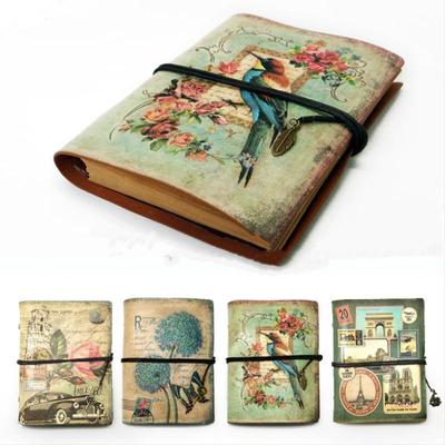 Vintage Briefpapier PU Leder Notizbuch Kreatives Kraftpapier Planer Skizzenbuch Agenda Tagebuch Notizbuch