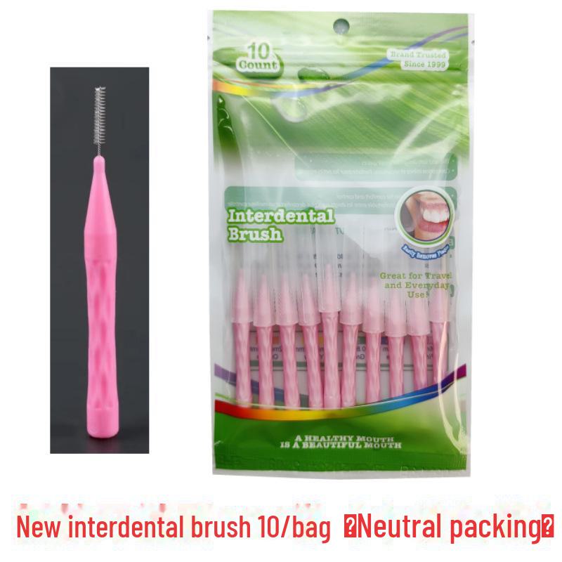 Kieferorthopädische Interdentalbürsten Typ I (10er-Pack) zur Zahnspangenreinigung