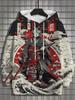 Japanese Samurai Cat Print Hoodies For Men Fashion Oversized Y2k Pullover Autumn and Winter Casual Sweatshirts Funny Street Tops