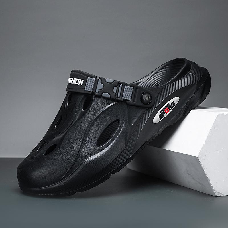 

Летние мужские сандалии черные туфли легкие ЭВА мужские повседневные туфли сабо для влюбленных дом сад улица мужские пляжные плоские шлепанцы 44-45 чёрный