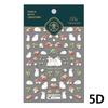 Lovely Strawberry Rabbit Cartoon 5D Embossed Reliefs Self Adhesive Nail Art Decorations Stickers 3D Manicure Decals