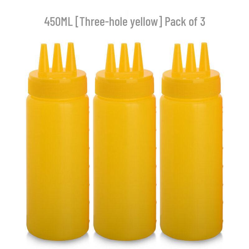 ZISIZ Three-Hole Condiment Squeeze Bottle
