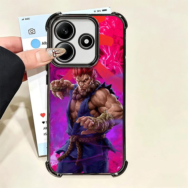 S-Street F-Fighters Soft Phone Case For Xiaomi Poco X7 X8 Pro Max X6 X5 X3 F8 Ultra F7 M8 M7 M5S Redmi 15C 15A 15 14C 13C 12C 13