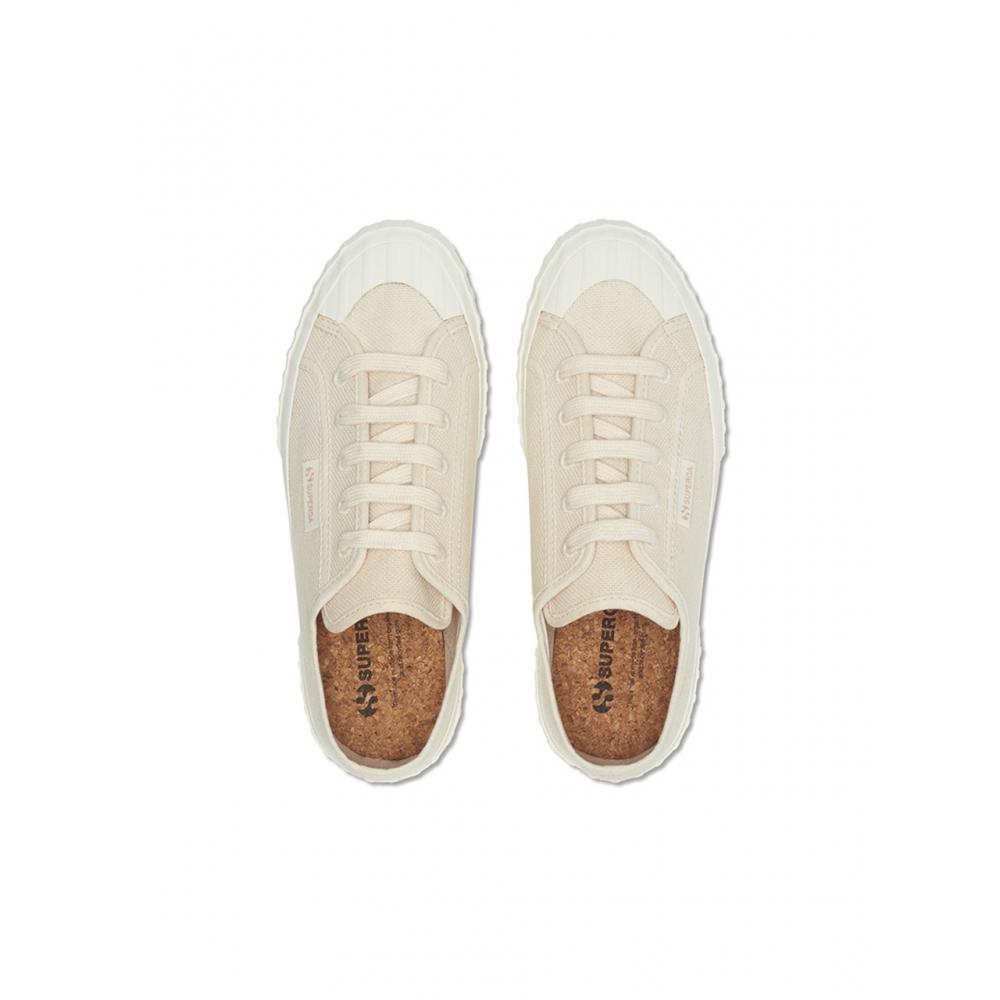 Superga S5121lwa8g Stripe Organic Bej 2630