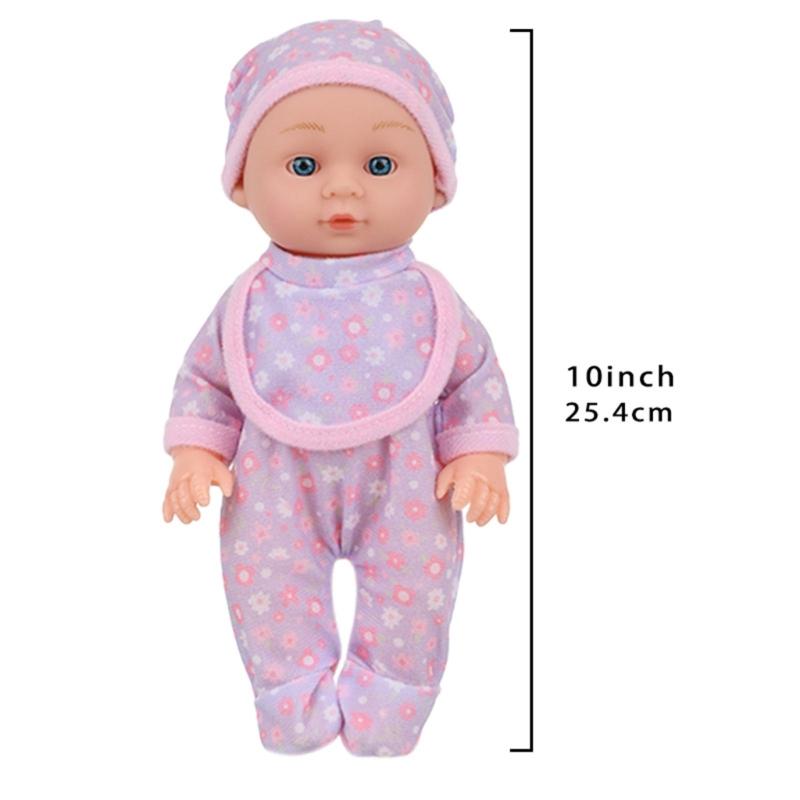 25CM Life Like Reborns Toy With Realistic Design Children Companion Doll For Pretend Play Game Nursery Room Decoration