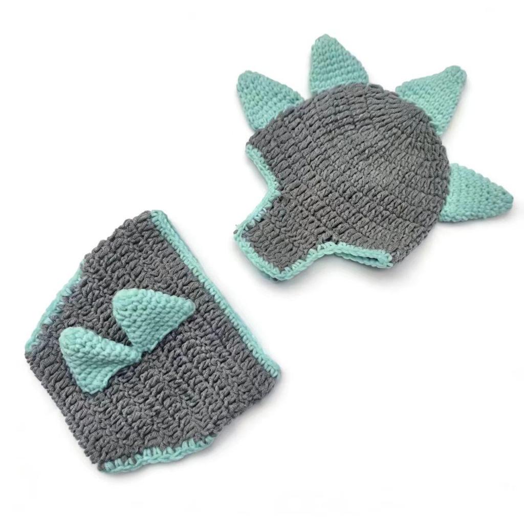 Dinosaur Costume for Newborn Baby Photography – 100-Day & Full Moon Photo Props